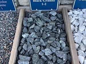 1-2" Black Granite